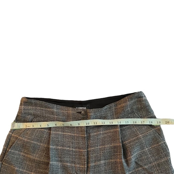 Express High Rise Plaid Metallic Trouser Dress Pants Size 12R - Picture 13 of 15